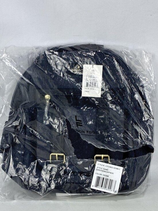 NWT London Fog Denim Canvas Backpack main image 5